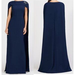 Kay Unger NEW Alexandria Gown Navy Blue Mother of the Bride Dress Size 10 Formal